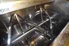 Used Double Spiral Ribbon Blender, Stainless Steel.