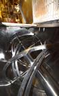 Used Double Spiral Ribbon Blender, Approximate 267 Cubic Feet Working Capacity, Stainless Steel. Non-jacketed trough 60