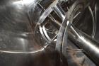 Used Double Spiral Ribbon Blender, Approximate 267 Cubic Feet Working Capacity, Stainless Steel. Non-jacketed trough 60