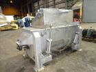 Used- Ribbon Blender, Approximate 36 Cubic Foot Capacity, 304 Stainless Steel.