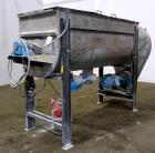 Used- Double Spiral Ribbon Blender, Approximate 64 Cubic Feet Working Capacity.