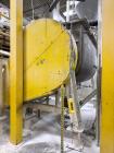 222 Cu Ft Used Stainless Steel Ribbon Blender with Jacket, Top Cover, Bottom Outlet Valve