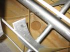 USED: Stainless steel double ribbon blender, approximately 13 cu ftworking capacity. Trough measures 21