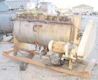 USED: Ribbon blender, 25 cu ft, stainless steel, double spiral.Carbon steel jacket, water circulating trough 22-1/2