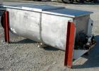 Used Double Spiral Ribbon Blender, 36 Cubic Foot Working Capacity, 304 Stainless Steel. Non-jacketed trough 29-1/2