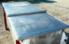 Used Double Spiral Ribbon Blender, 36 Cubic Foot Working Capacity, 304 Stainless Steel. Non-jacketed trough 29-1/2