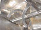 Used Double Spiral Ribbon Blender, 36 cubic feet working capacity, stainless steel. Non-jacketed trough 30