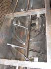USED: Double spiral ribbon blender, 36 cubic feet working capacity, stainless steel. Non-jacketed trough 30