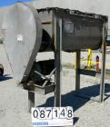 USED: Double spiral ribbon blender, 36 cubic feet working capacity, 304 stainless steel. Non-jacketed trough 30