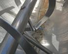 USED: Double spiral ribbon blender, 36 cubic feet working capacity, 304 stainless steel. Non-jacketed trough 30