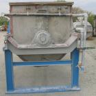 USED: Ribbon blender, 214 cubic feet working capacity, 321 stainless steel. Dimple jacketed trough 54