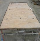 USED: Ribbon blender, 214 cubic feet working capacity, 321 stainless steel. Dimple jacketed trough 54