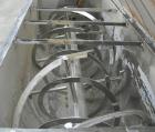 USED: Ribbon blender, 214 cubic feet working capacity, 321 stainless steel. Dimple jacketed trough 54
