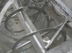 USED: Ribbon blender, 214 cubic feet working capacity, 321 stainless steel. Dimple jacketed trough 54
