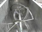 USED: Ribbon Blender, 23 cubic feet working capacity, 304 stainless steel. Dimple jacketed trough 26