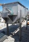 Used- A&M Process Double Spiral Ribbon Blender, Model RB1000. Approximate 100 Cubic Foot Working Capacity, Stainless Steel. ...