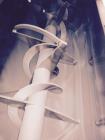 Used Aaron Process 55 Cu ft stainless steel double ribbon blender. Has a 25HP 3/60/230/460V motor.