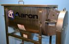 Used Aaron Process IMB-15 Ribbon Blender, 15 cubic feet capacity. Constructed of stainless steel material on all product contact areas, all external stiffeners, legs, ribs and supports. Inside trough...