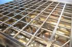 Used Aaron Process IMB-15 Ribbon Blender, 15 cubic feet capacity. Constructed of stainless steel material on all product contact areas, all external stiffeners, legs, ribs and supports. Inside trough...