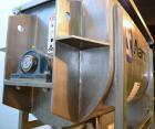 Used Aaron Process IMB-15 Ribbon Blender, 15 cubic feet capacity. Constructed of stainless steel material on all product contact areas, all external stiffeners, legs, ribs and supports. Inside trough...