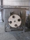 Used- 300 Cubic Foot Aaron Process Ribbon Blender, Model IMB300. Sanitary stainless steel construction. Approximately 67