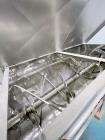 Used Aaron Process Equipment Model IMB-35. 35 Cubic Foot Ribbon Blender. Trough constructed of stainless steel material on all product contact areas. All external stiffeners, legs, ribs and supports ...