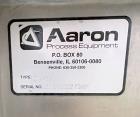Used Aaron Process Equipment Model IMB-35. 35 Cubic Foot Ribbon Blender. Trough constructed of stainless steel material on all product contact areas. All external stiffeners, legs, ribs and supports ...
