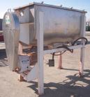 Used Aaron IMB 50, 50 Cubic Foot Working Capacity, T304 Stainless Steel Double Ribbon Blender.  Trough measures 78