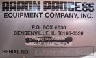 Used Aaron IMB 50, 50 Cubic Foot Working Capacity, T304 Stainless Steel Double Ribbon Blender.  Trough measures 78