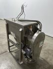 Used Aaron Process 5 Cubic Foot Double Ribbon Blender, Model IMB-5. Working Capacity: 5 Cubic Feet. Trough: Constructed of stainless steel material on all product contact areas. All external stiffene...