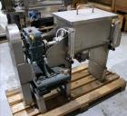 Unused- Aaron Process 1 Cubic Foot Ribbon Blender. Type 304 Stainless Steel. All external stiffeners, legs, ribs and support...