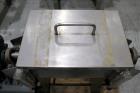 Unused- Aaron Process 1 Cubic Foot Ribbon Blender. Type 304 Stainless Steel. All external stiffeners, legs, ribs and supports are constructed of 304 SS. Inside trough measures 11
