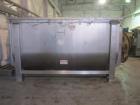 Used- 400 Cubic Foot Aaron Process Ribbon Blender, Model IMB400. Sanitary stainless steel construction, approximately 74