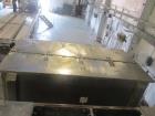 Used- 400 Cubic Foot Aaron Process Ribbon Blender, Model IMB400. Sanitary stainless steel construction, approximately 74