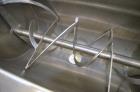 Unused- Aaron Process Double Spiral Ribbon Blender, Model NR-14, 304 Stainless Steel. Working capacity 14 cubic feet. Consisting of 24