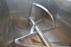 Unused- Aaron Process Double Spiral Ribbon Blender, Model NR-14, 304 Stainless Steel. Working capacity 14 cubic feet. Consisting of 24