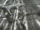 Used- Aaron Process Double Spiral Ribbon Blender, 100 cubic feet working capacity (116 total), model NR100, 304 stainless st...