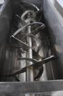 Used Aaron Process Equipment Company 304 stainless steel Double Ribbon Blender. Model NR-24. 24 cubic feet working capacity. Trough measures 66