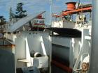 USED: Aaron stainless steel single shaft double ribbon blender, 80cu ft capacity. 40
