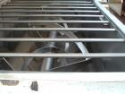 USED: Aaron stainless steel single shaft double ribbon blender, 80cu ft capacity. 40