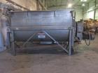 Used- 200 Cubic Foot Aaron Process Ribbon Blender. Sanitary stainless steel construction, approximately 60