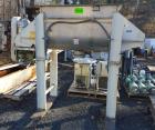 Used Aaron Double Ribbon Blender. Stainless steel, 14 cubic foot working capacity. Double ribbon blender, stainless steel construction. 24