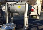 Used Aaron Double Ribbon Blender. Stainless steel, 14 cubic foot working capacity. Double ribbon blender, stainless steel construction. 24