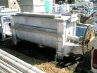 Used Aaron Process double spiral ribbon blender, 80 cubic feet working capacity, stainless steel. Non-jacketed trough 40