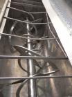 Used Aaron Process Equipment Ribbon Blender, 80 Cubic Feet, 304 Stainless Steel. Trough 40