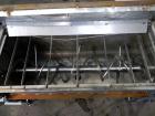 Used Aaron Process Equipment Ribbon Blender, 80 Cubic Feet, 304 Stainless Steel. Trough 40