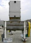 USED: Aaron double spiral ribbon blender, 36 cubic feet working capacity, 304 stainless steel. Non-jacketed trough 30