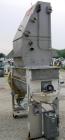 USED: Aaron double spiral ribbon blender, 36 cubic feet working capacity, 304 stainless steel. Non-jacketed trough 30