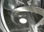 USED: Aaron double spiral ribbon blender, 36 cubic feet working capacity, 304 stainless steel. Non-jacketed trough 30