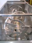 Used American Process Heavy Duty Double Spiral Ribbon Blender, Model DRB-120, 120 cubic feet working capacity, 304 stainless steel. Non-jacketed trough 44